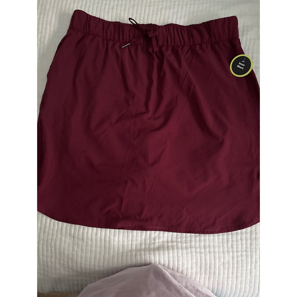 Athletic Works Skort Maroon Large (12-14) Tennis Golf Running NEW
